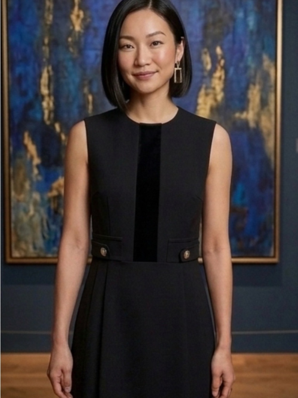 New Gucci Wool Bland Dress. Made In Italy.